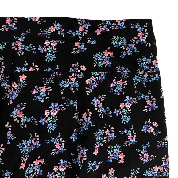 Adrianna Papell Women Printed Kate Fit Pants Floral Print Sz 14 Capri Short NWOT - Picture 9 of 11